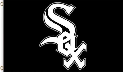 Chicago White Sox Team flag 3X5Ft Banner USA Polyester with Brass Grommets