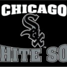 Chicago White Sox Black Logo flag 3X5Ft Banner USA Polyester with Brass Grommets