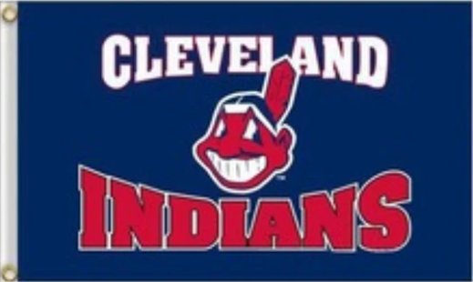 Cleveland Indians Banner flag 3X5Ft Banner USA Polyester with Brass Grommets
