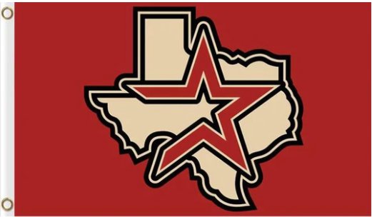 Houston Astros US flag 3X5Ft Banner USA Polyester with Brass Grommets - 13