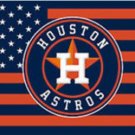 Houston Astros American Team flag 3X5Ft Banner USA Polyester with Brass Grommets - 20