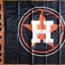 Houston Astros Logo Black flag 3X5Ft Banner USA Polyester with Brass Grommets - 22