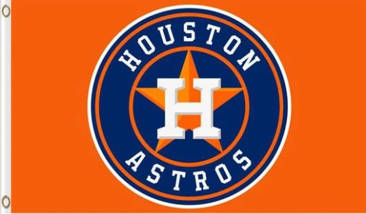 Houston Astros Baseball Team flag 3X5Ft Banner USA Polyester with Brass Grommets - 31