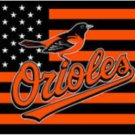 Baltimore Orioles Star Stripes flag 3X5Ft Banner USA Polyester with Brass Grommets - 10