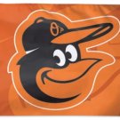 Baltimore Orioles Logo Orange flag 3X5Ft Banner USA Polyester with Brass Grommets - 12