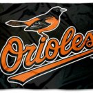 Baltimore Orioles Black flag 3X5Ft Banner USA Polyester with Brass Grommets - 14