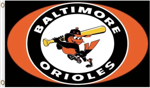 Baltimore Orioles Baseball Team Orange flag 3X5Ft Banner USA Polyester with Brass Grommets  - 26