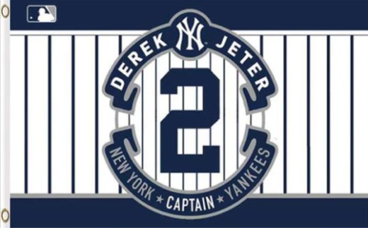 New York Yankees derek jeter flag 3X5Ft Banner USA Polyester with Brass Grommets