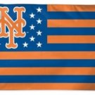 New York Mets Star and Stripes US flag 3X5Ft Banner USA Polyester with Brass Grommets