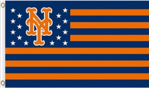 New York Mets Nation US flag 3X5Ft Banner USA Polyester with Brass Grommets