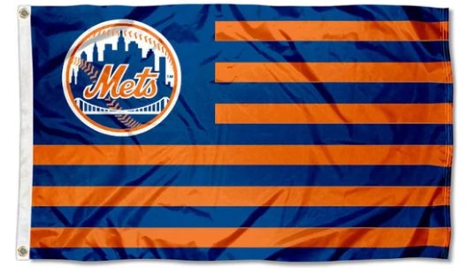 New York Mets Nation US flag 3X5Ft Banner USA Polyester with Brass Grommets