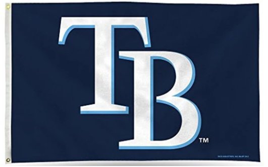 Tampa Bay Rays "TB" flag 3X5Ft Banner USA Polyester with Brass Grommets
