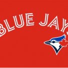 Toronto Blue Jays Logo US Red Flag 3X5Ft Banner USA Polyester with Brass Grommets