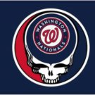 Washington Nationals Dead Skull Flag 3X5Ft Banner USA Polyester with Brass Grommets