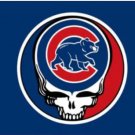 Chicago Cubs Dead Skull Flag 3X5Ft Banner USA Polyester with Brass Grommets