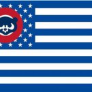 Chicago Cubs Star US Flag 3X5Ft Banner USA Polyester with Brass Grommets