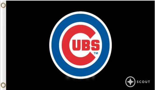 Chicago Cub Team US Flag 3X5Ft Banner USA Polyester with Brass Grommets - 4