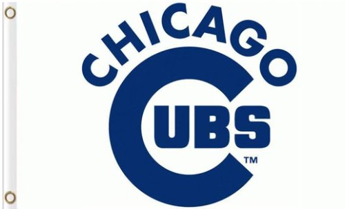 Chicago Cub Team US Flag 3X5Ft Banner USA Polyester with Brass Grommets - 6