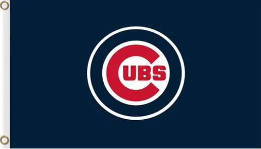 Chicago Cub Baseball Club Flag 3X5Ft Banner USA Polyester with Brass Grommets - 12