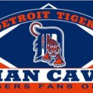 Detroit Tigers Man Cave Flag 3X5Ft Banner USA Polyester with Brass Grommets