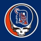 Detroit Tigers Dead Skull Flag 3X5Ft Banner USA Polyester with Brass Grommets