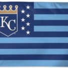Kansas City Royals USA Nation Flag Blue 3X5Ft Banner USA Polyester with Brass Grommets