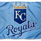 Kansas City Royals Powder Blue Flag 3X5Ft Banner USA Polyester with Brass Grommets