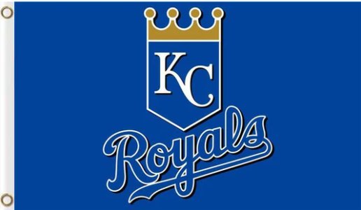 Kansas City Royals Flag Baseball US 3X5Ft Banner USA Polyester with Brass Grommets - 5