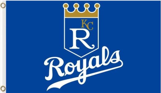 Kansas City Royals Flag Baseball US 3X5Ft Banner USA Polyester with Brass Grommets - 6