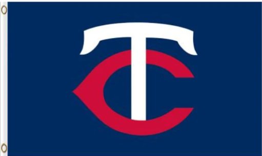Minnesota Twins Logo Blue  Flag 3X5Ft Banner USA Polyester with Brass Grommets