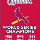 St. Louis Cardinals World Series Champions Flag 3X5Ft Banner USA Polyester with Brass Grommets