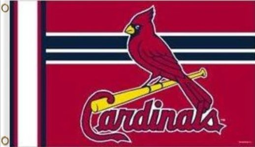 St. Louis Cardinals American Flag 3X5Ft Banner Polyester with Brass Grommets