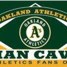 Oakland Athletics Man Cave Flag 3X5Ft Banner USA Polyester with Brass Grommets