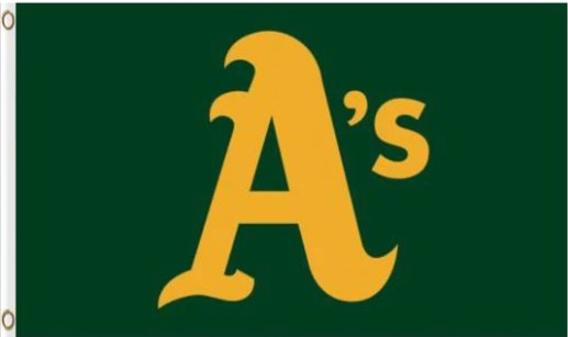 Oakland Athletics Logo Flag 3X5Ft Banner USA Polyester with Brass Grommets