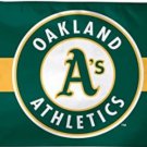 Oakland Athletics Deluxe Flag 3X5Ft Banner USA Polyester with Brass Grommets