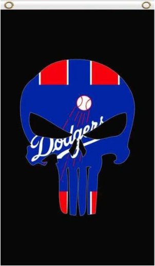 Los Angeles Dodgers Baseball Cub US Flag 3X5Ft Banner USA Polyester with Brass Grommets