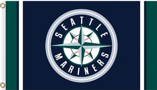 Seattle Mariners Custom Flag 3X5Ft Banner USA Polyester with Brass Grommets
