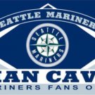 Seattle Mariners Man Cave Flag 3X5Ft Banner USA Polyester with Brass Grommets