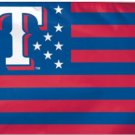 Texas Rangers Stars & Stripes  Flag 3X5Ft Banner USA Polyester with Brass Grommets