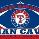 Texas Rangers Man Cave Flag 3X5Ft Banner USA Polyester with Brass Grommets