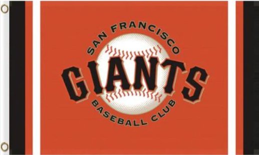 San Francisco Giants Logo Flag 3X5Ft Banner USA Polyester with Brass Grommets
