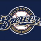 Milwaukee Brewers Team Blue Flag 3X5Ft Banner USA Polyester with Brass Grommets