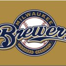 Milwaukee Brewers Team Brown Flag 3X5Ft Banner USA Polyester with Brass Grommets