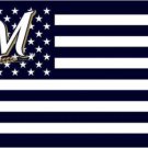 Milwaukee Brewers Club Sport Flag 3X5Ft Banner USA Polyester with Brass Grommets