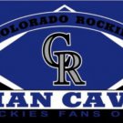 Colorado Rockies Man Cave Flag 3X5Ft Banner USA Polyester with Brass Grommets