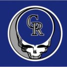 Colorado Rockies Dead Skull Flag 3X5Ft Banner USA Polyester with Brass Grommets