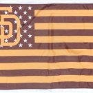 San Diego Padres Star and Stripes Grown Flag 3X5Ft Banner USA Polyester with Brass Grommets