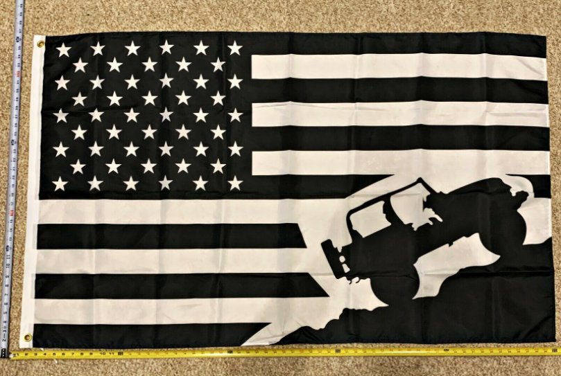 JEEP Flag 4x4 Chevy Dodge USA Flag Trump Biden Sign Poster 3x5Ft
