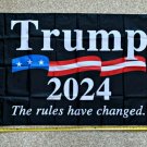 Donald Trump Flag 2024 Don Jr Black Zag USA Army Sign Poster 3x5Ft