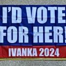 Ivanka Trump Flag Donald 2024 Don Jr I'd Vote USA Sign Poster 3x5Ft